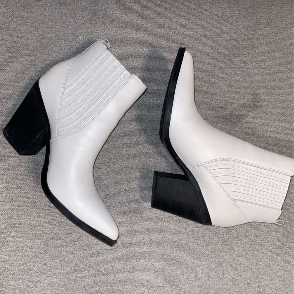 Marc Fisher White Booties